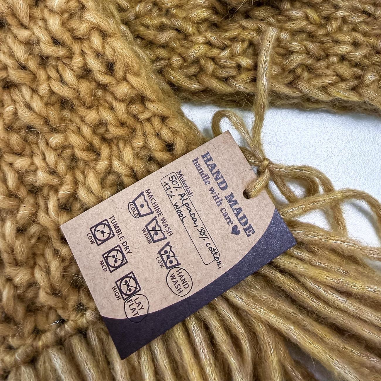 Wool scarf, honey yellow, photo 5